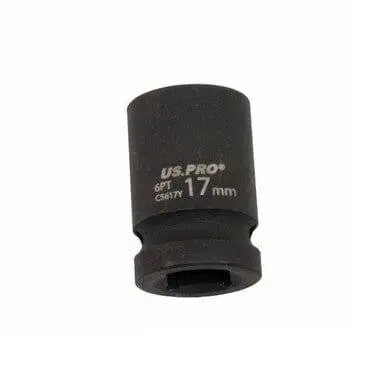 Us Pro Tools 17Mm Impact Socket 1/2" Drive 6 Point Single Hex 3819 1