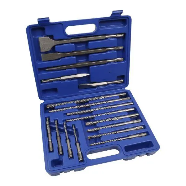 Us Pro Tools 17Pc Sds Plus Shank Drill Bit & Chisel Set 7208 1