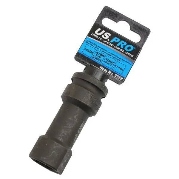 Us Pro Tools 19Mm Strut Channel Unistrut Type Socket Length 72Mm 1/2" Dr 3768 2
