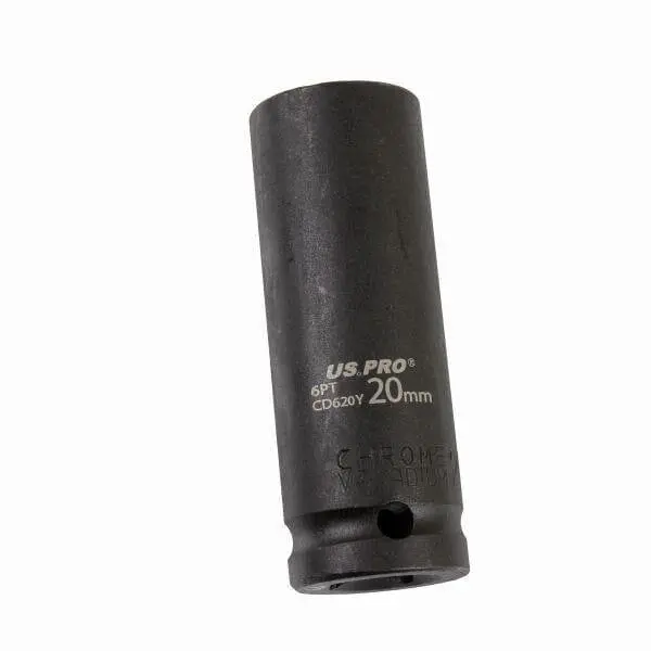 Us Pro Tools 20Mm 1/2" Dr 6 Point Deep Impact Socket 3755 2