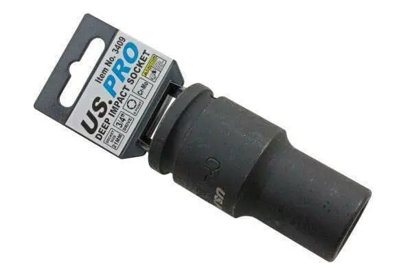 Us Pro Tools 21Mm 3/4" Dr Deep Impact Socket 6Pt Single Hex 3409 1