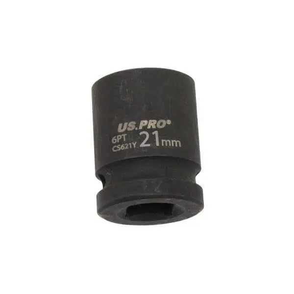Us Pro Tools 21Mm Impact Socket 1/2" Drive 6 Point Single Hex 3822 1
