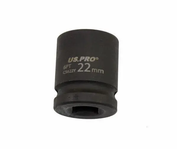 Us Pro Tools 22Mm Impact Socket 1/2" Drive 6 Point Single Hex 3823 1