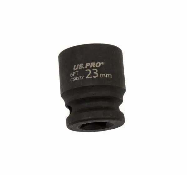 Us Pro Tools 23Mm Impact Socket 1/2" Drive 6 Point Single Hex 3824 1