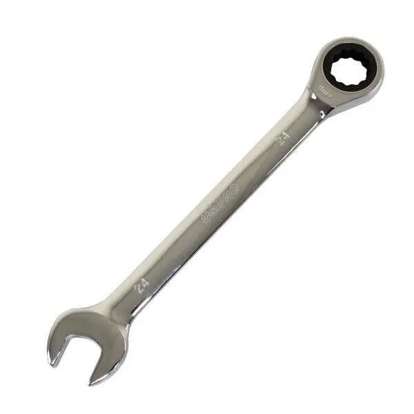 Us Pro Tools 24Mm Ratchet Spanner Wrench 72 Teeth Open & Ring End Wrench 3585 1