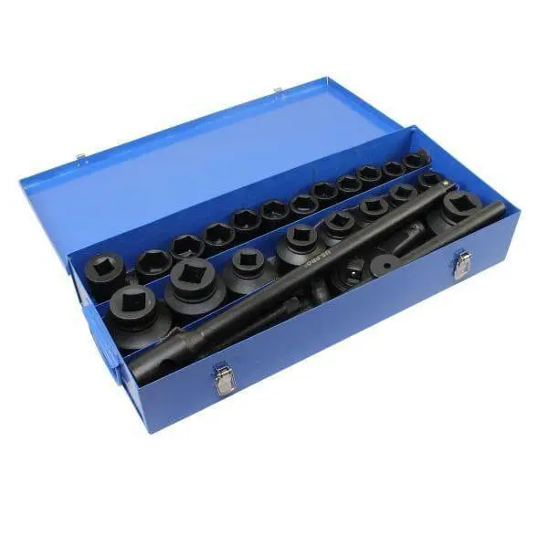 Us Pro Tools 26Pc Socket Set With Ratchet Set 3/4" & 1" Dr 21 - 65Mm 3735 1