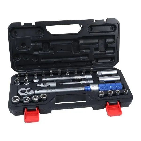 Us Pro Tools 27Pc 3/8" Dr Torque Wrench & Socket Set 5-50Nm 6940 1