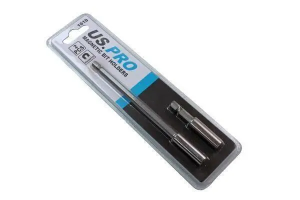Us Pro Tools 2Pc Magnetic Screwdriver Hex Adaptor Power Bit Holder Extension Set 1618 2