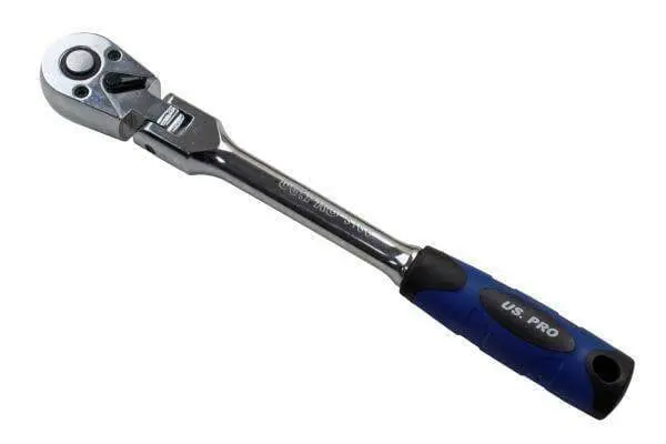 Us Pro Tools 3/8" Dr Flexible Head Ratchet Socket Wrench 5166 1