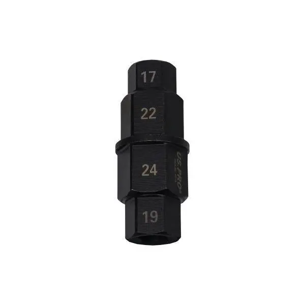 Us Pro Tools 3/8" Dr Motorcycle Spindle Hex Tool 17 19 22 24Mm 6918 1