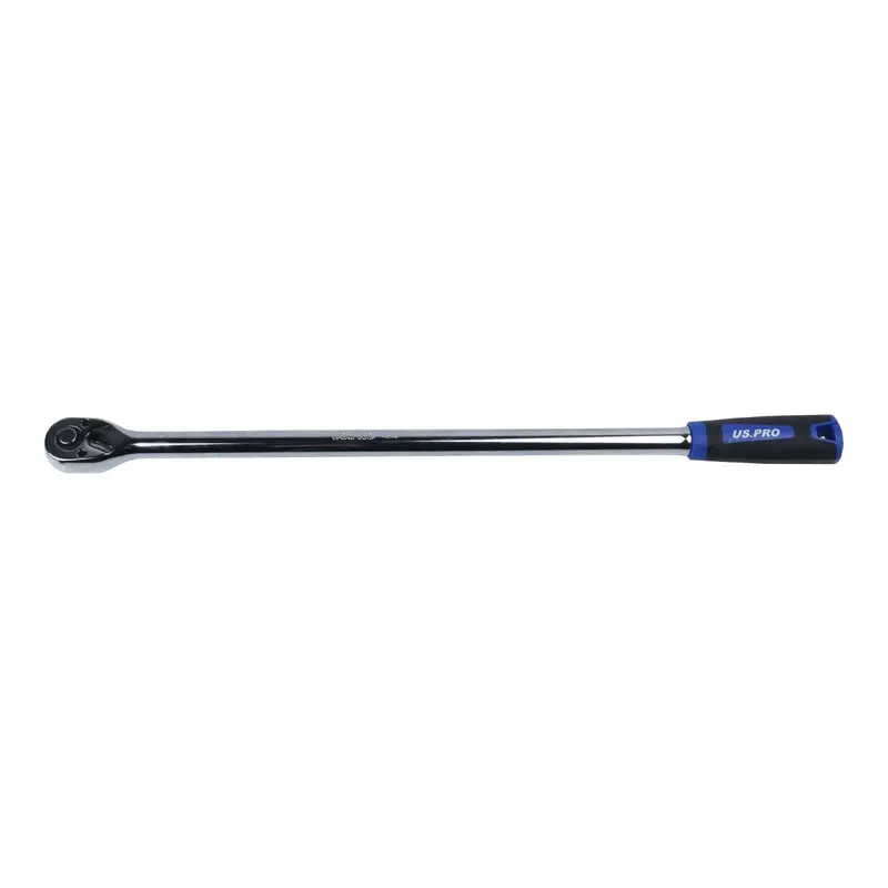 Us Pro Tools 3/8" Drive Extra Long 457Mm 72T Straight Ratchet Tpr Grip 4243 1
