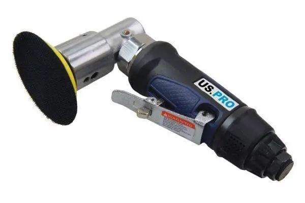 Us Pro Tools 3" Air 90 Deg Angle Head Variable Speed Sander With Hook & Loop Pad 8320 1