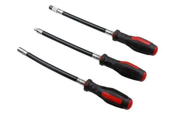 Us Pro Tools 3 Piece 300Mm Flexi Screwdrivers - Flexible Screwdriver Set 1617 1