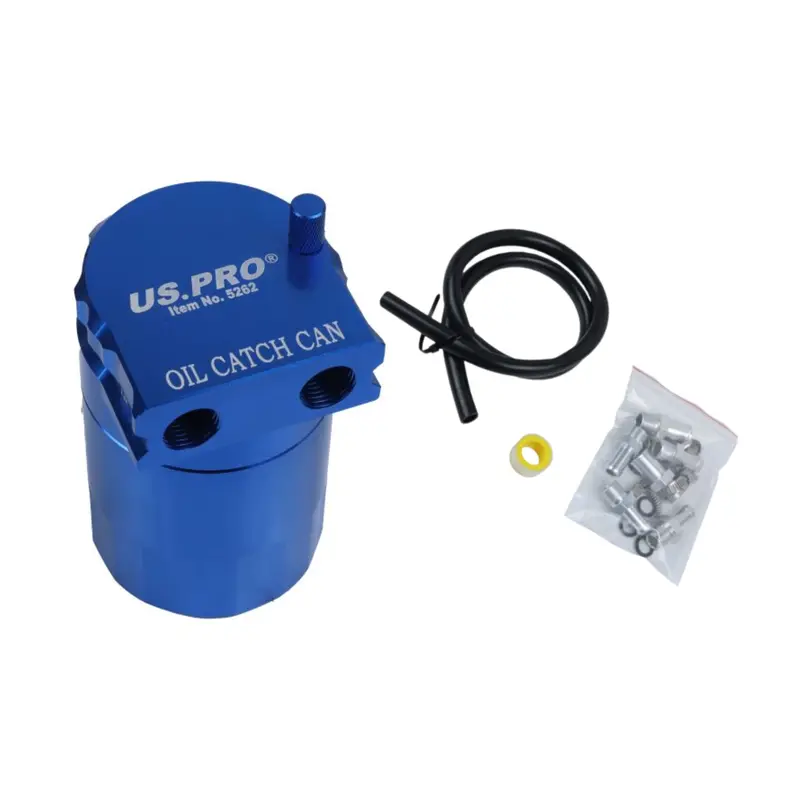 Us Pro Tools 300Ml Universal Oil Catch Can Breather Reservoir Tank Kit Blue 5262 1