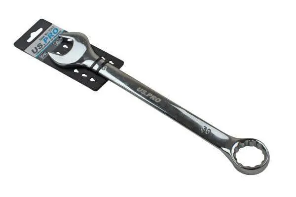 Us Pro Tools 30Mm Combination Spanner Polished Chrome Vanadium 2213 1