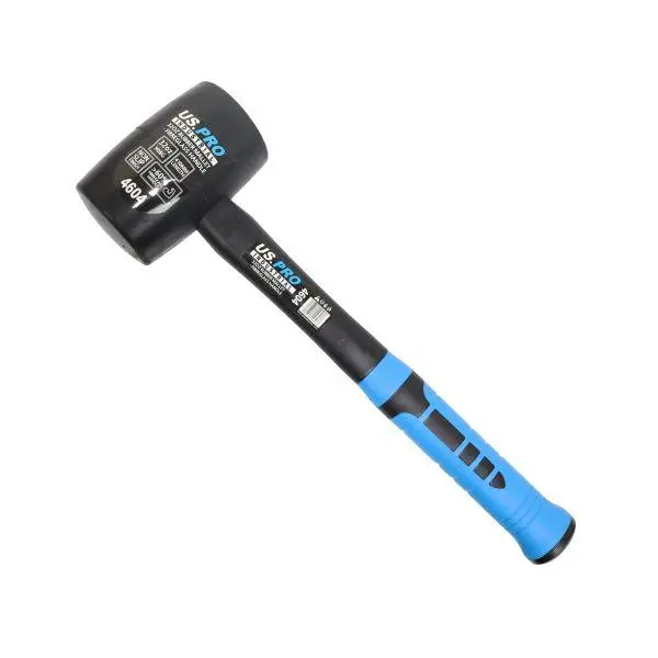 Us Pro Tools 32Oz Rubber Mallet With Fibreglass Handle 4604 1