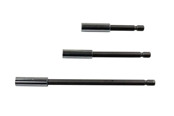 Us Pro Tools 3Pc Magnetic Screwdriver Hex Adaptor Power Bit Holder Extension Set 1491 1