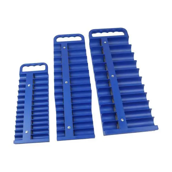 Us Pro Tools 3Pc Magnetic Socket Holder Set 1/4" 3/8" 1/2" Drive With Carry Handle 6925 1