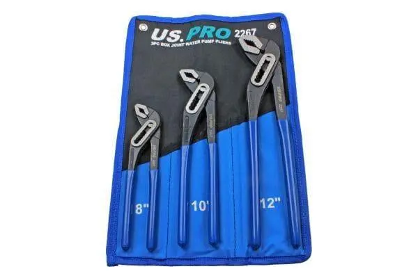 Us Pro Tools 3Pc Water Pump Pliers Set Box Joint Swan Neck Waterpump Pliers 2267 1