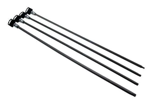 Us Pro Tools 4 Piece 1/2" Dr Extra Long Spline Bit Sockets M8, 10, 12,14 - 3389 1