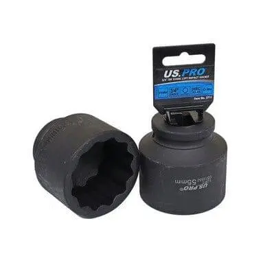 Us Pro Tools 55Mm 3/4" Dr 12 Point Impact Socket 3711 2