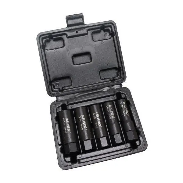 Us Pro Tools 5Pc 3/8" Dr Deep Impact Twist Socket Set 10 - 16Mm 7534 1