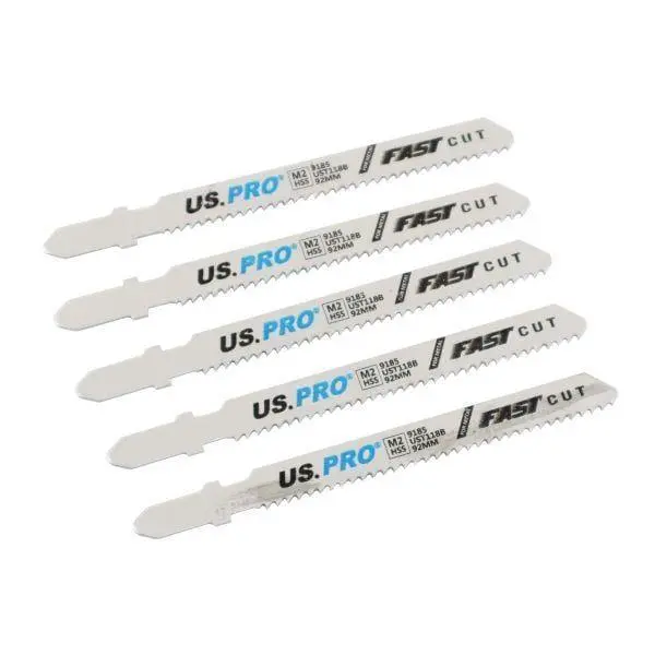 Us Pro Tools 5Pc Ust118b 92Mm 12Tpi Jigsaw Blade For Metal 9185 1