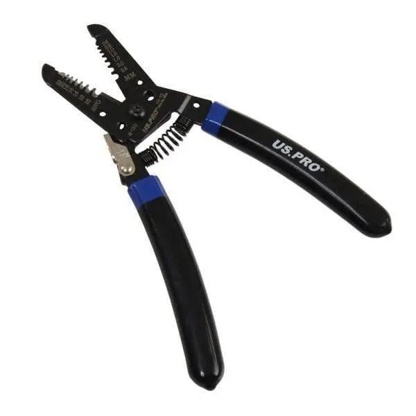 Us Pro Tools 7" Curved Wire Stripper Cutter 0.6 To 2.6Mm 6835 1