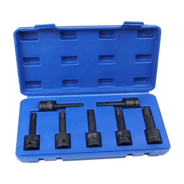 Us Pro Tools 7Pc 1/2" Dr Impact Screw Extractor Set 7566 1