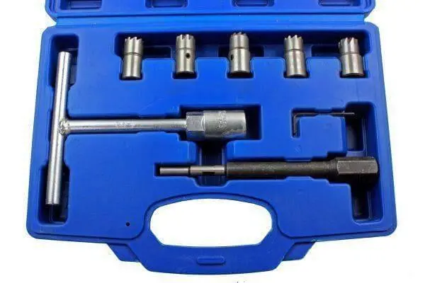 Us Pro Tools 7Pc Diesel Engine Injector Seat Cutter, Cutting Tool Pilot Key 5588 1