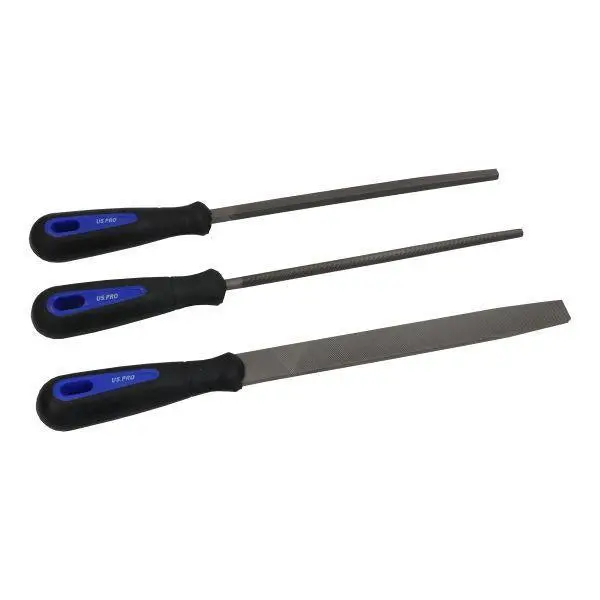 Us Pro Tools 8” 5Pc Engineers File Set - Square, Flat, Half Round, Round & Triangular 7562 2