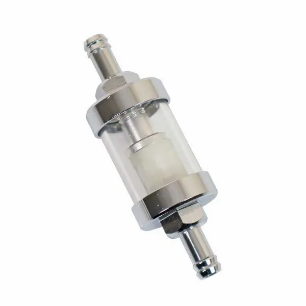 Us Pro Tools 8Mm 5/16" Chrome Universal Inline Reusable Fuel Filter 6887 1