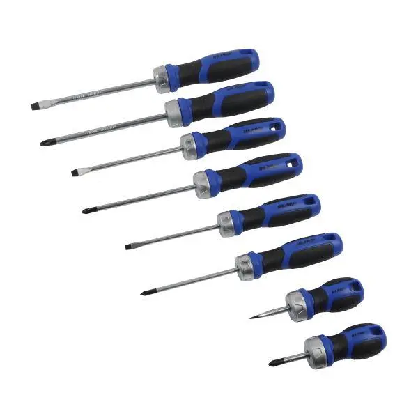 Us Pro Tools 8Pc Ratchet Screwdriver Set Philips And Slotted 4617 1