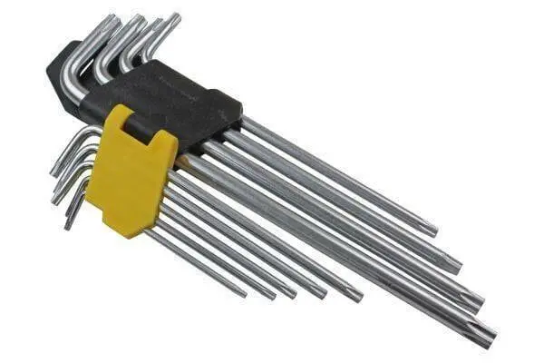 Us Pro Tools 9Pc Extra Long Tamper Proof Torx Star Key Set T10 - T50 2236 1