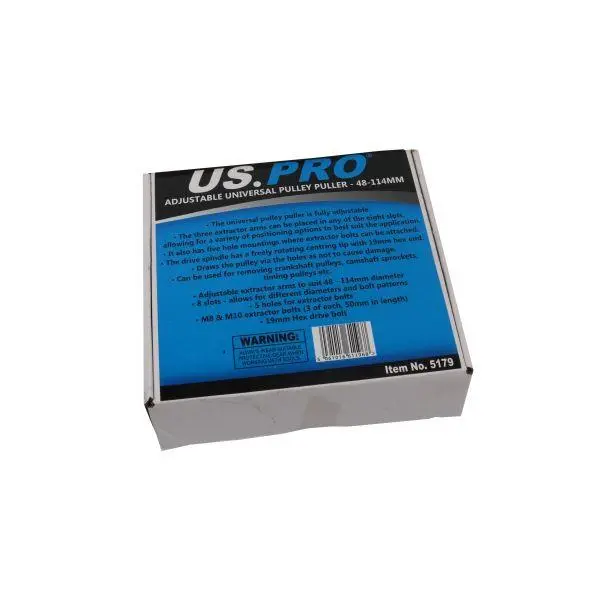 Us Pro Tools Adjustable Universal Pulley Puller 48 - 114Mm 5179 2