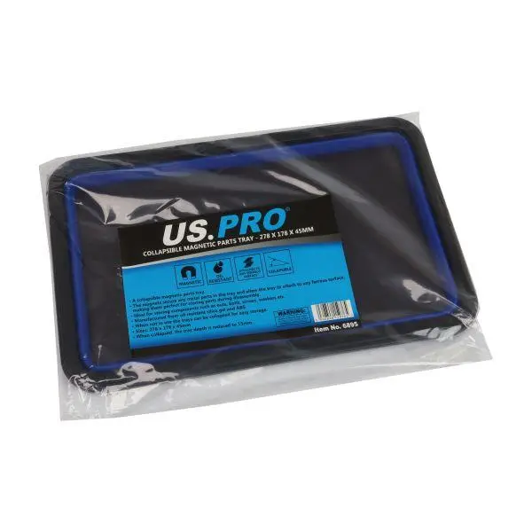Us Pro Tools Collapsible Magnetic Parts Tray - 278 X 178 X 45Mm 6895 2