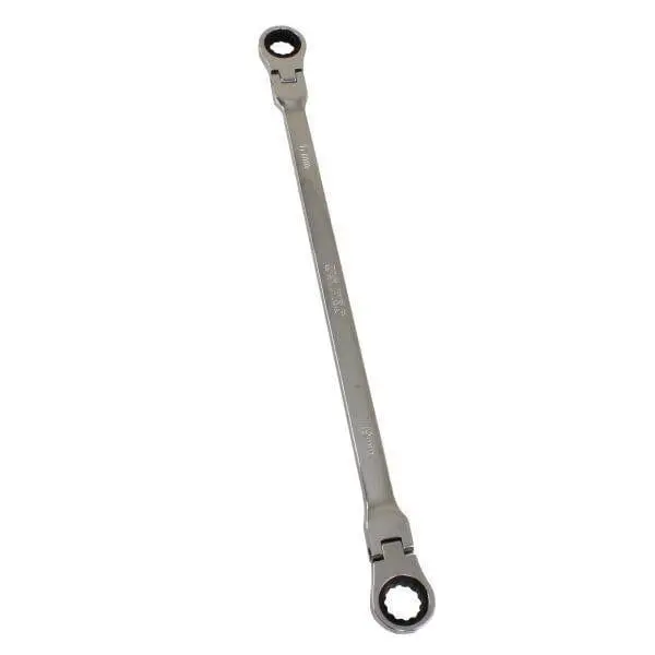 Us Pro Tools Extra Long Double Ended Flex-Head Ratchet Spanner 17 & 19Mm X 415Mm 3872 1