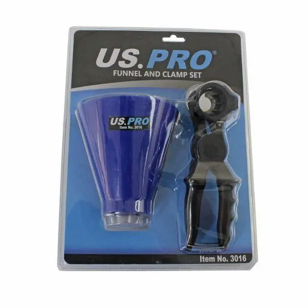 Us Pro Tools Handsfree Oil Funnel Set With Holding Clamp When Pouring 3016 2