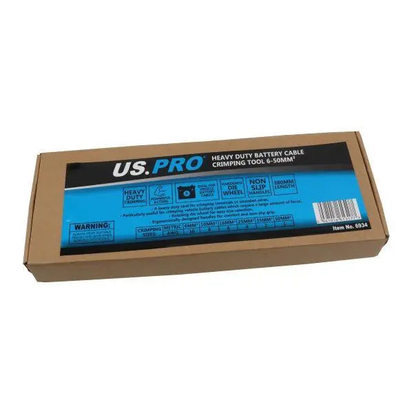 Us Pro Tools Heavy Duty Battery Cable Crimping Tool 6-50Mm² 6934 2