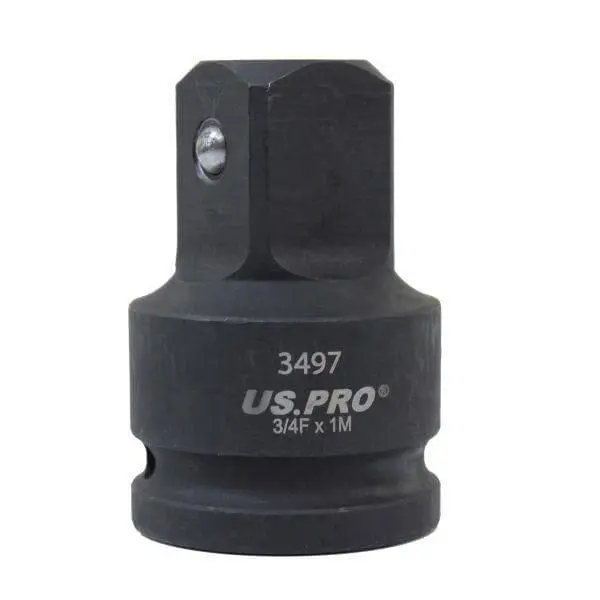 Us Pro Tools Impact Socket Adaptor Step Up Adapter 3/4 Inch F To 1 Inch M 3497 1