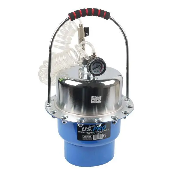Us Pro Tools Portable Pneumatic Pressure Bleeder Kit For Brake / Clutch 5054 1