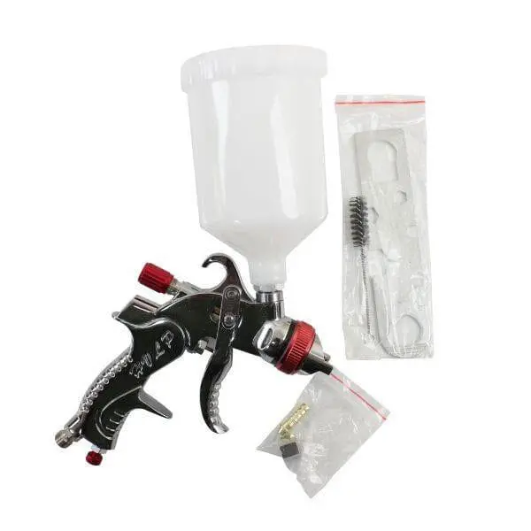 Us Pro Tools Red Hvlp Spray Gun 600Ml Nylon Cup - 1.7Mm Nozzle 8792 1