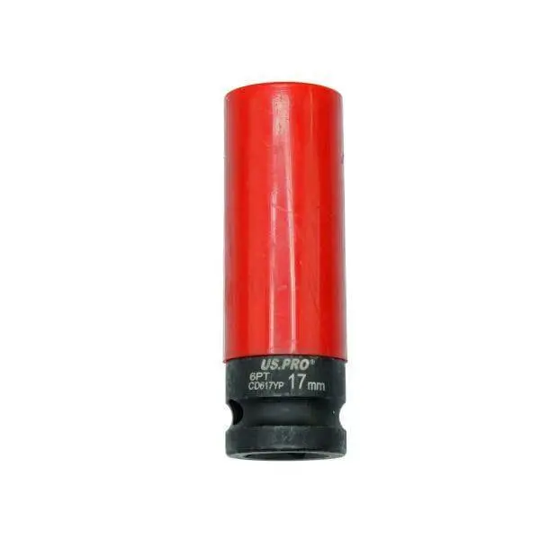 Us Pro Tools Single 1/2" Dr 17Mm Deep Impact Alloy Wheel Socket 3758 1