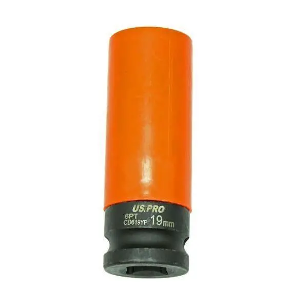 Us Pro Tools Single 1/2" Dr 19Mm Deep Impact Alloy Wheel Socket 3759 1