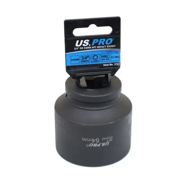 Us Pro Tools Single 3/4" Dr 54Mm 6Pt Impact Socket 3721 1