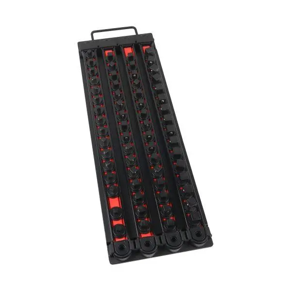 Us Pro Tools Socket Storage Tray With 64 Rotating Clips 1/4" 3/8" 1/2" Drive 7232 1