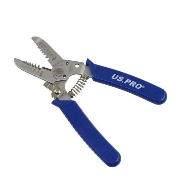 Us Pro Tools Stainless Steel Wire Strippers Cutters 6 Inch 0.6 - 2.6Mm 6840 1