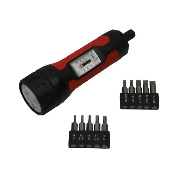 Us Pro Tools Torque Screwdriver 10-60 In/Lbs With 20 Bits - 1/4" Hex Drive 4622 1
