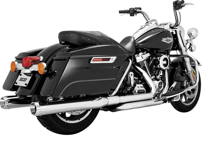 Vance & Hines 16583 Slip-On Mufflers Daytona 400 Harley Exhaust Chrome 1
