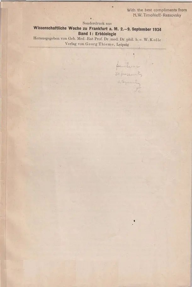 Verknup Von Gen Und Aubenmerkmal 1